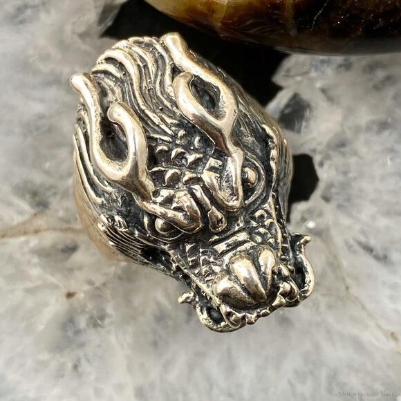 Sterling Silver Demon Skull Ring Size 8 For Women/Men 19 gr Rock N Roll / Biker - Picture 1 of 10